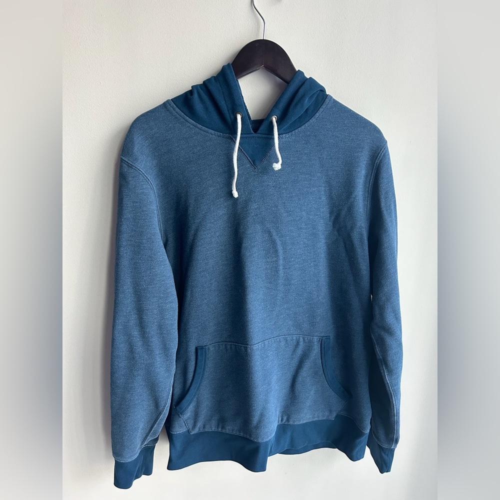 J Crew Blue Hooded Sweatshirt